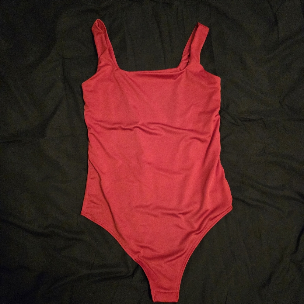 Live in the Moment Red Bodysuit
